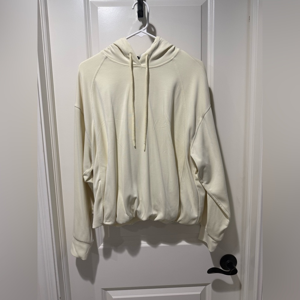 Athleta Glow Pale Yellow Hooded Women's Seasoft sweatshirt